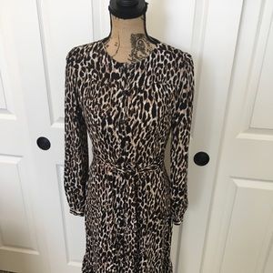 Animal print midi dress Sz 4